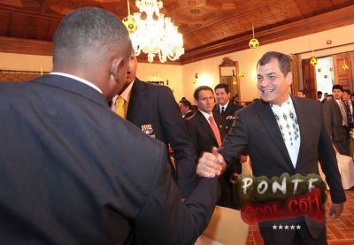 Almuerzo de Barcelona en la Presidencia de la Republica
Palacio de Carondelet (Palacio de Gobierno del Ecuador)
