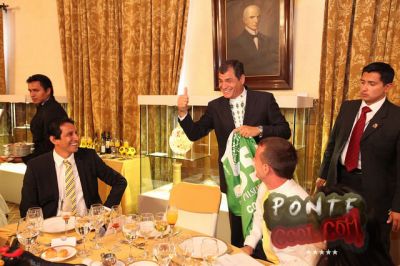 Almuerzo de Barcelona en la Presidencia de la Republica
Palacio de Carondelet (Palacio de Gobierno del Ecuador)
