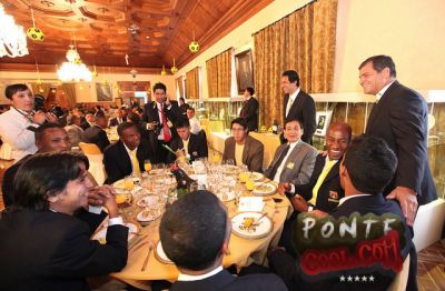 Almuerzo de Barcelona en la Presidencia de la Republica
Palacio de Carondelet (Palacio de Gobierno del Ecuador)
