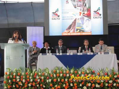 Inauguración de la Feria Internacional del Calzado FICCE 2019 en Ambato
